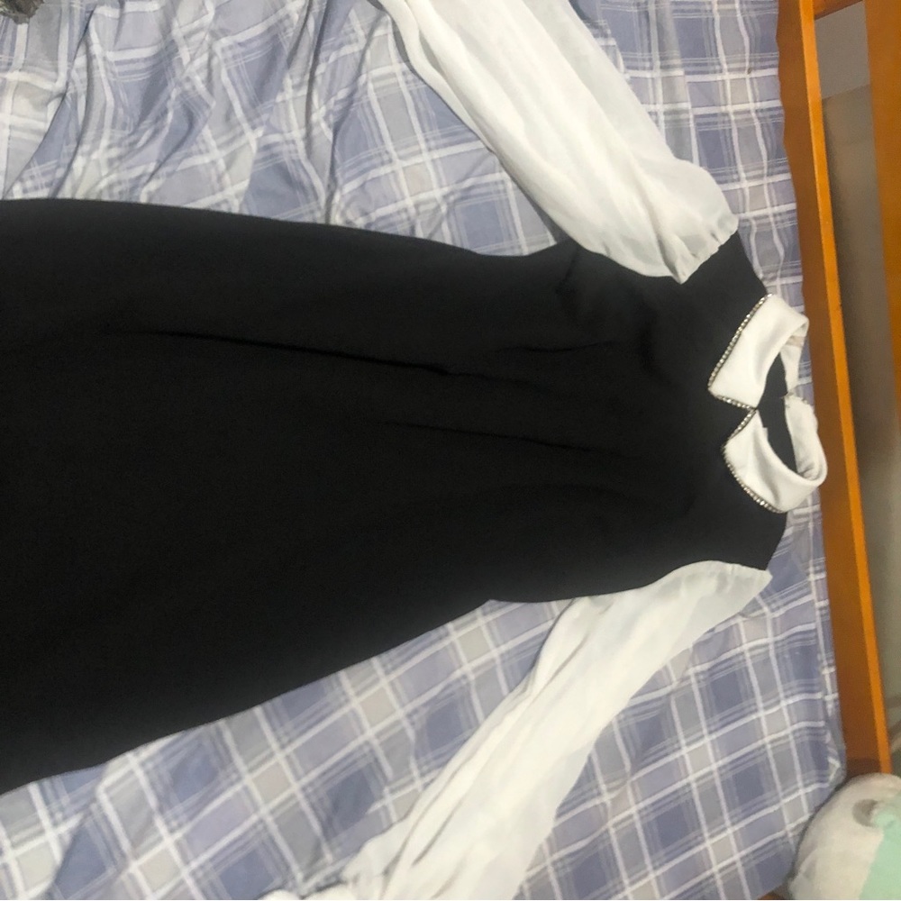 Black And White Elegant Dress